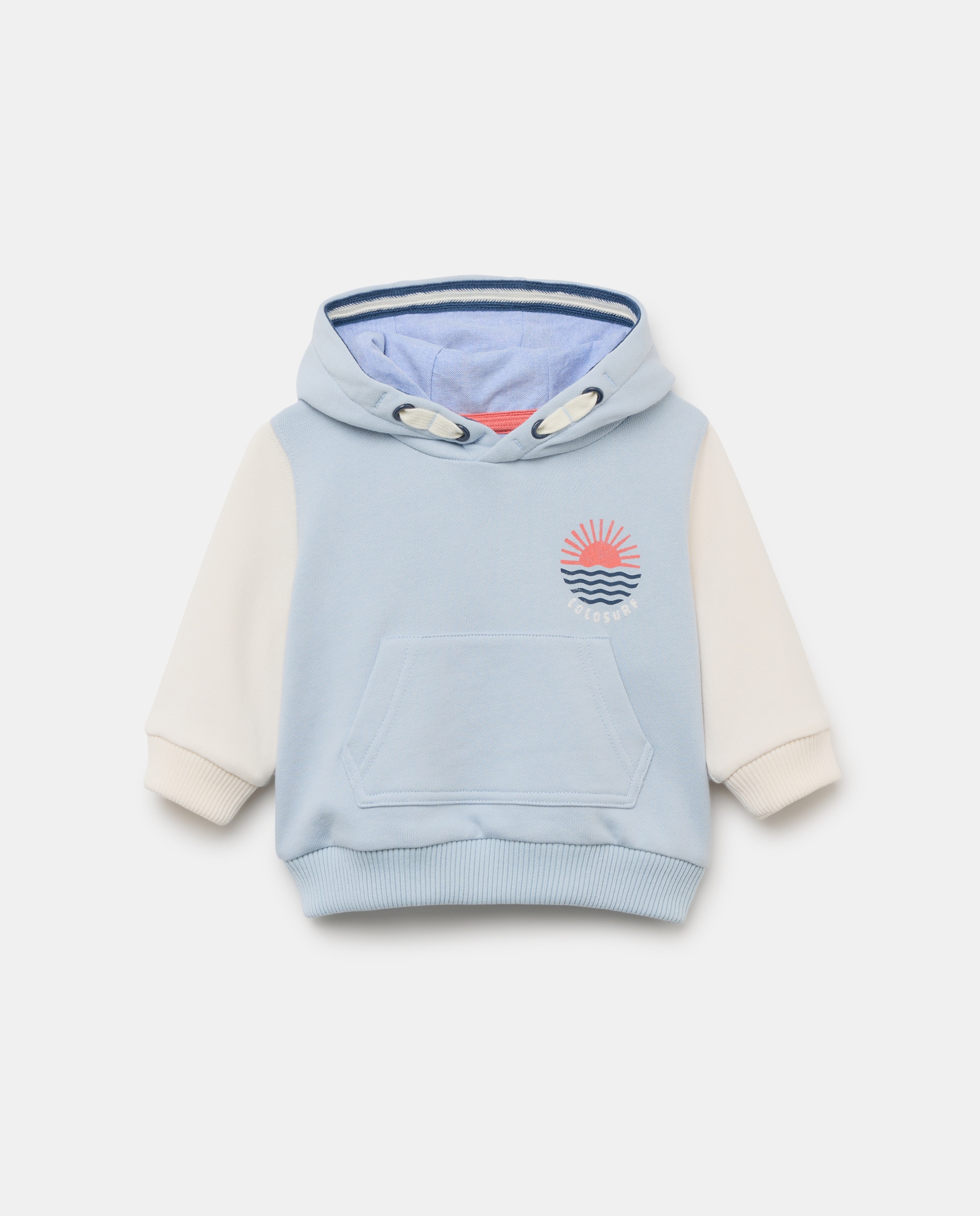 Sweatshirt de Bebé com Gola com Capuz, Bolso Canguru e Estampado de Fantasia Multicolor-1