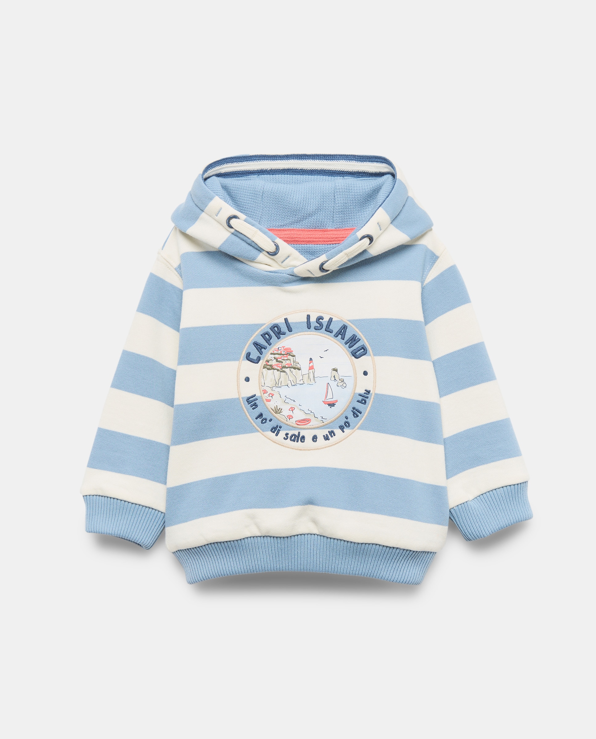 Imagem 0 de Sweatshirt de Bebé com Gola de Capuz e Estampado de Fantasia