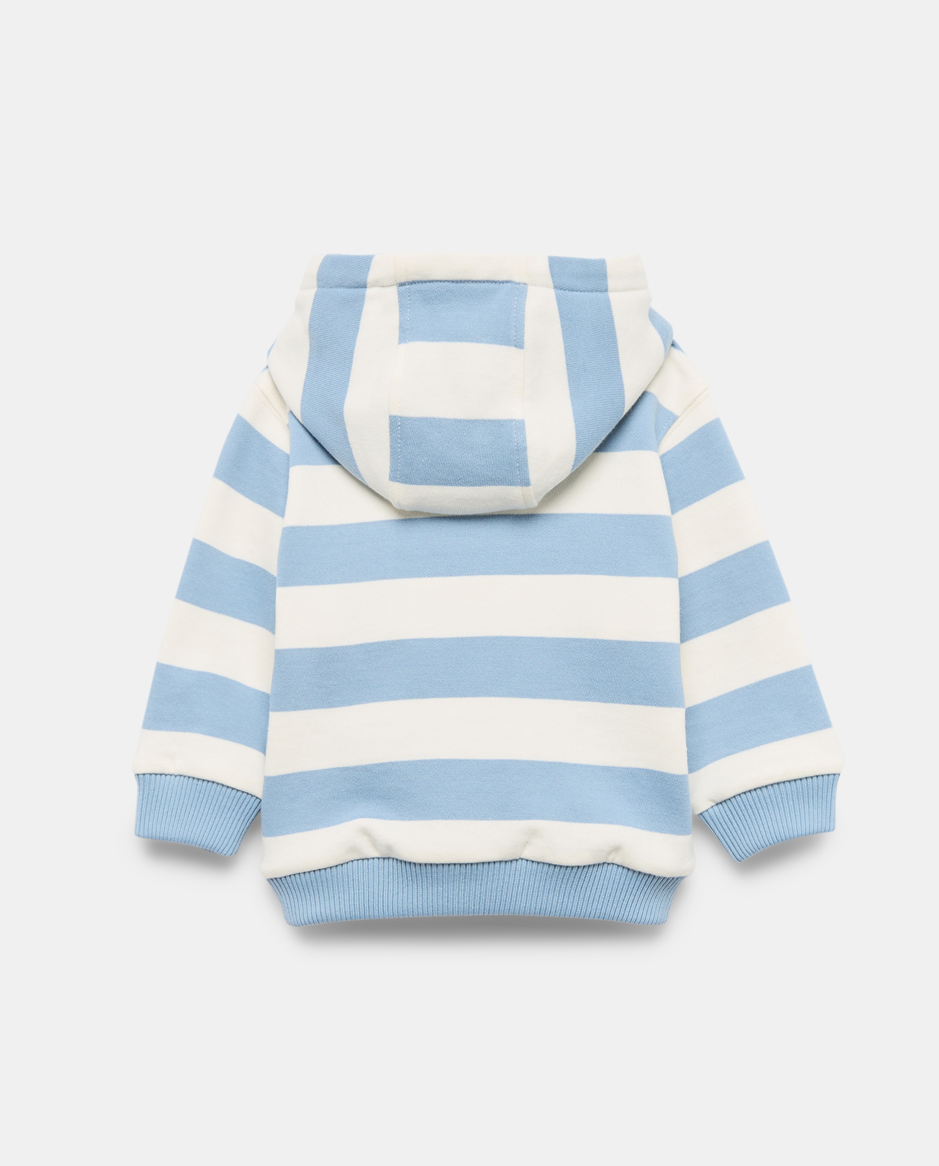 Sweatshirt de Bebé com Gola de Capuz e Estampado de Fantasia Coconut El Corte Inglés Azul-2
