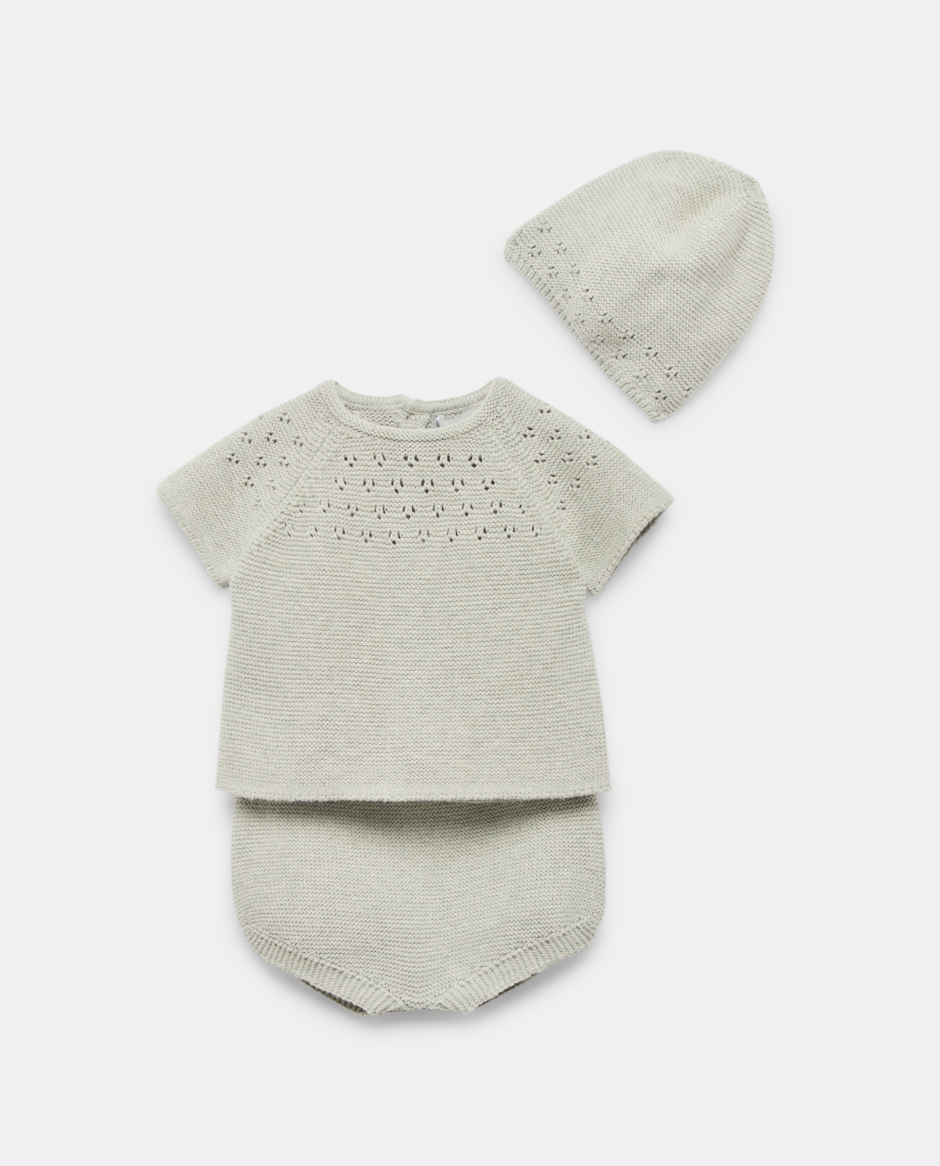 Imagem 0 de Conjunto de 3 Peças de Tricot de Bebé