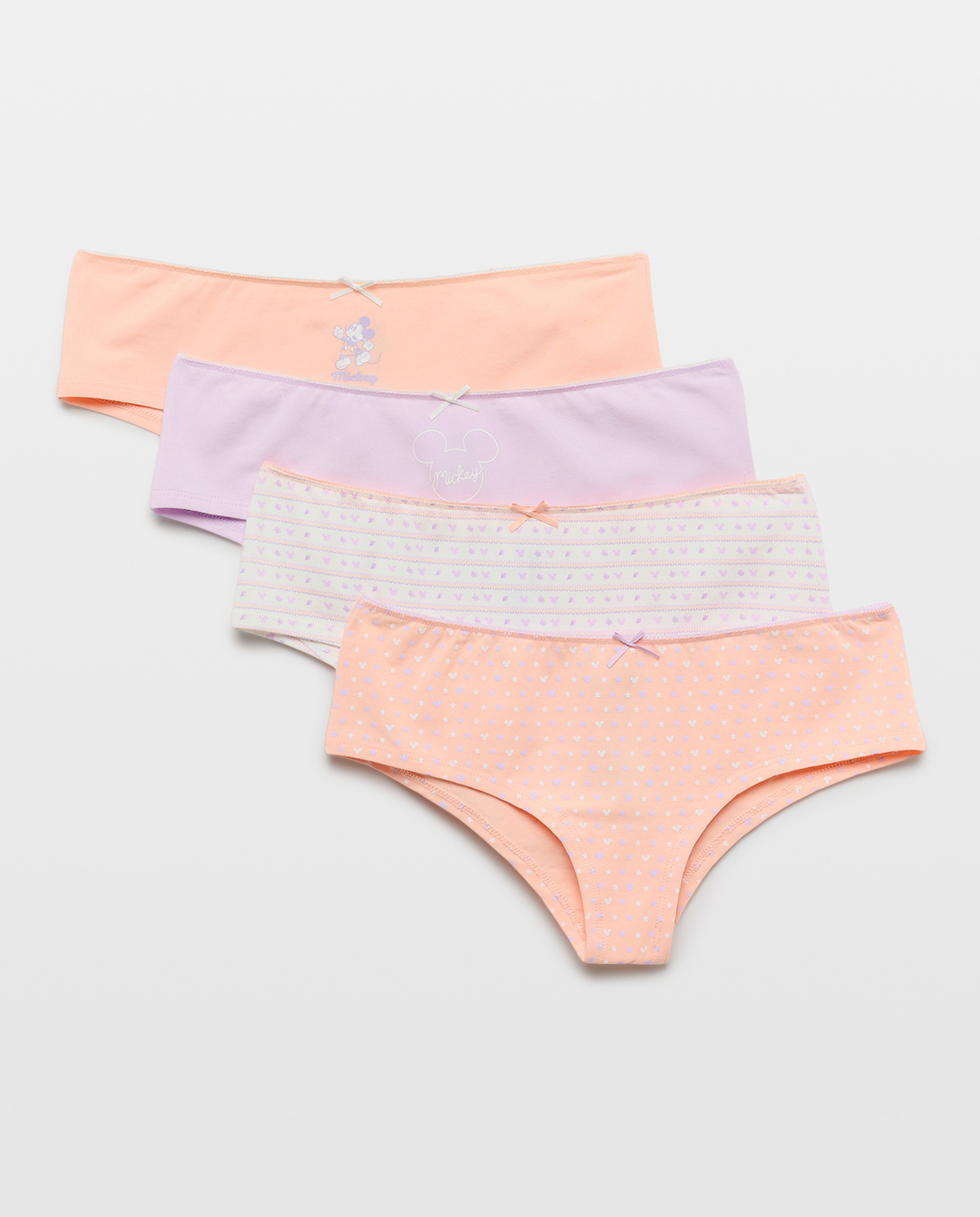 Pack de 4 Cuecas Hipster Mickey 260 Salmão-3