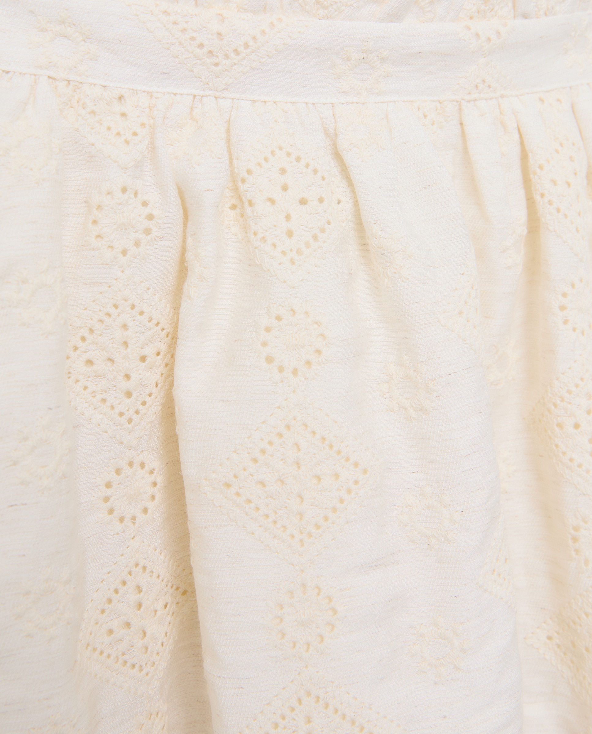 Saia com Tecido Bordado 120 Cru-2