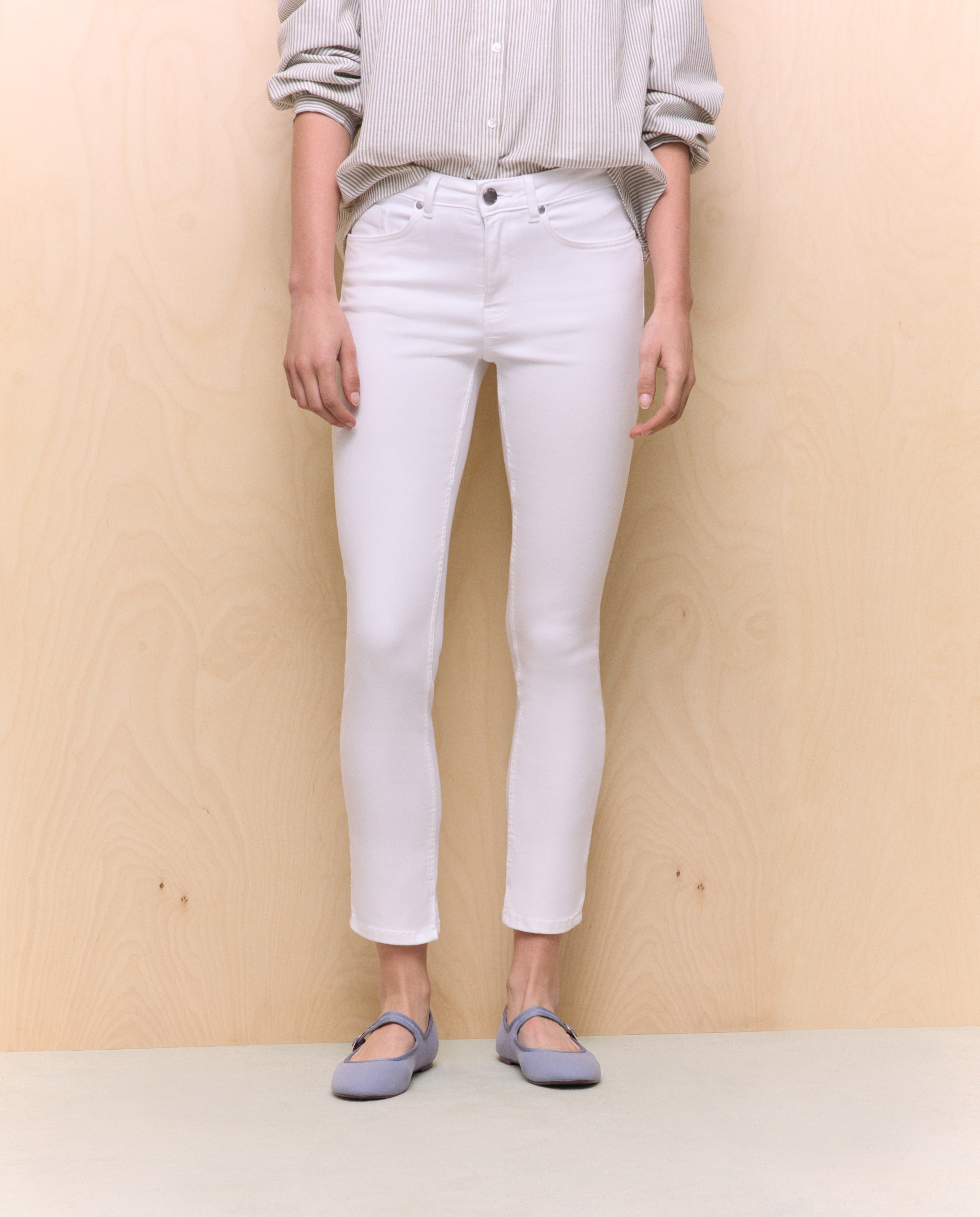Jeans Slim Branco-2