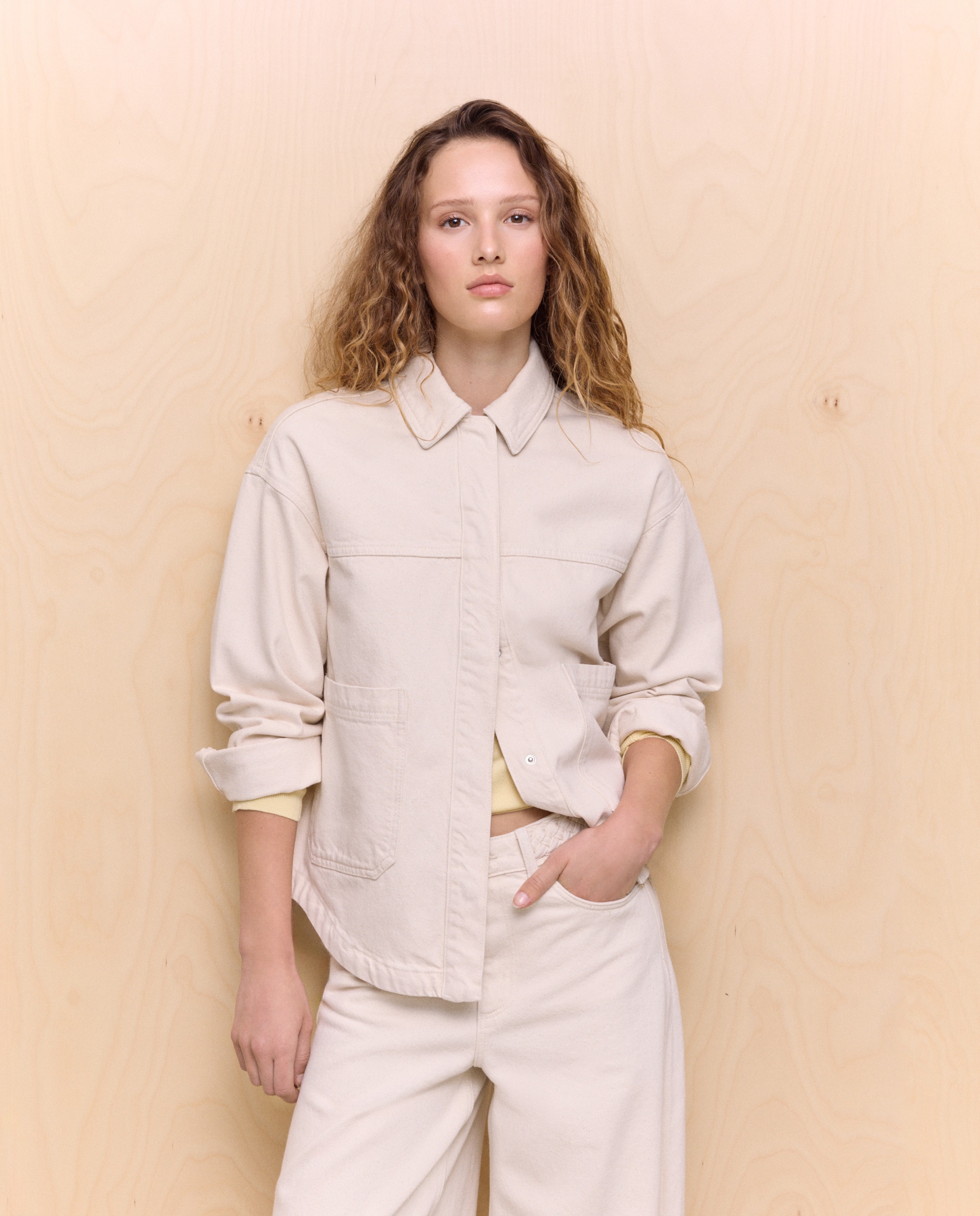 Sobrecamisa de Ganga 120 Cru-1