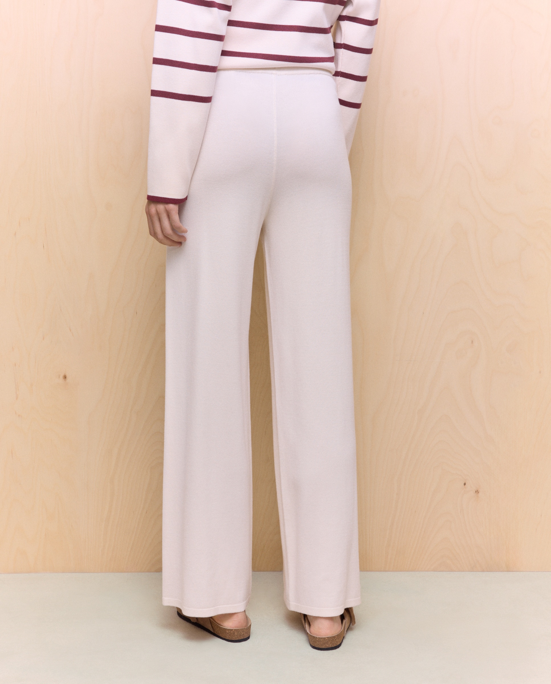 Calças de Malha 120 Cru-3