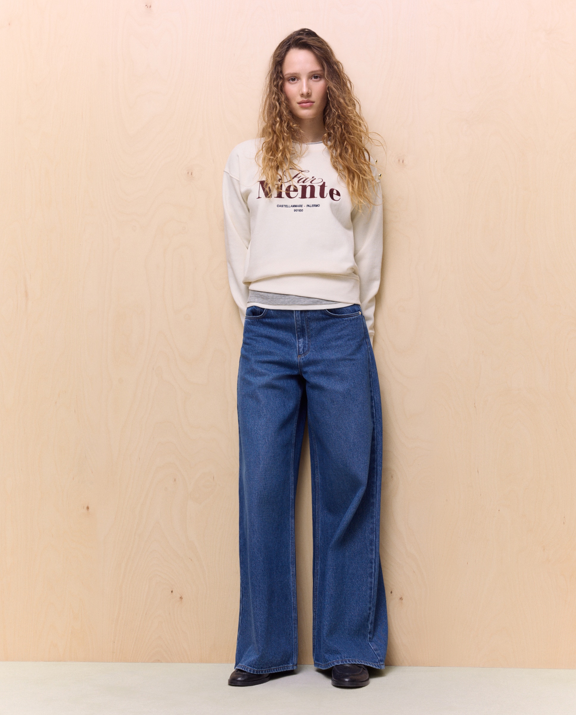 Sweatshirt Estampada de Algodão Marsala-2