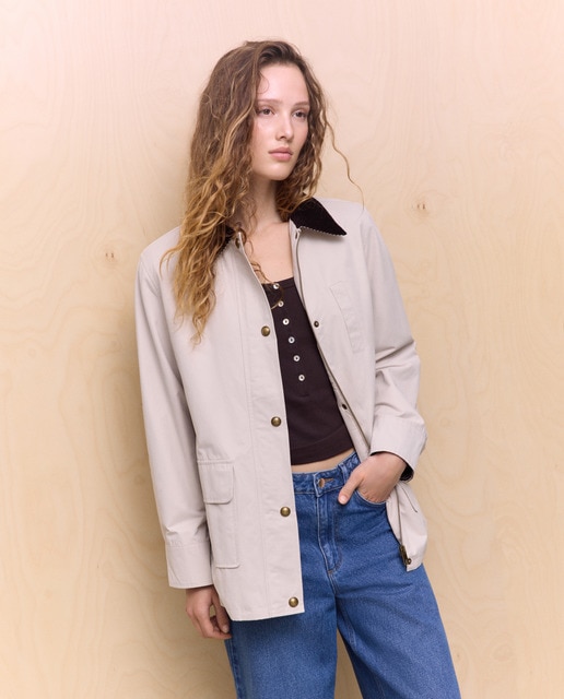 Imagem 0 de Parka de Algodão Lisa