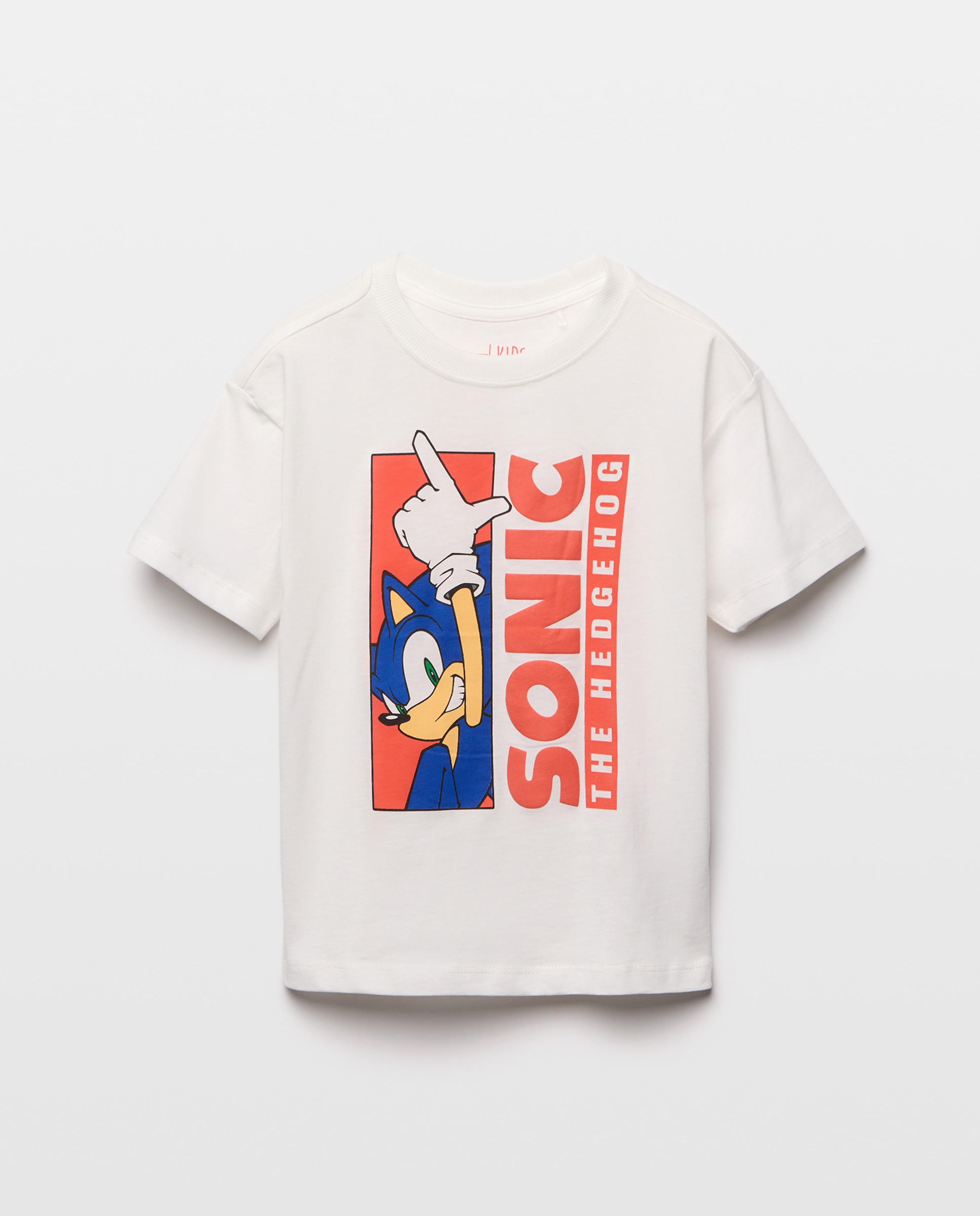 T-shirt de Manga Curta com Estampado Sonic Kids El Corte Inglés Branco-4