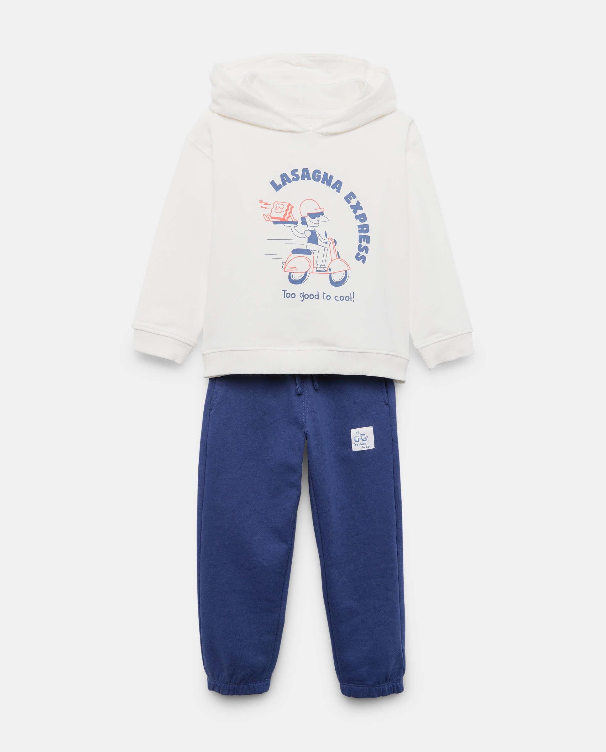 Conjunto de Sweatshirt com Capuz e Calças de Felpa Kids El Corte Inglés Branco-4