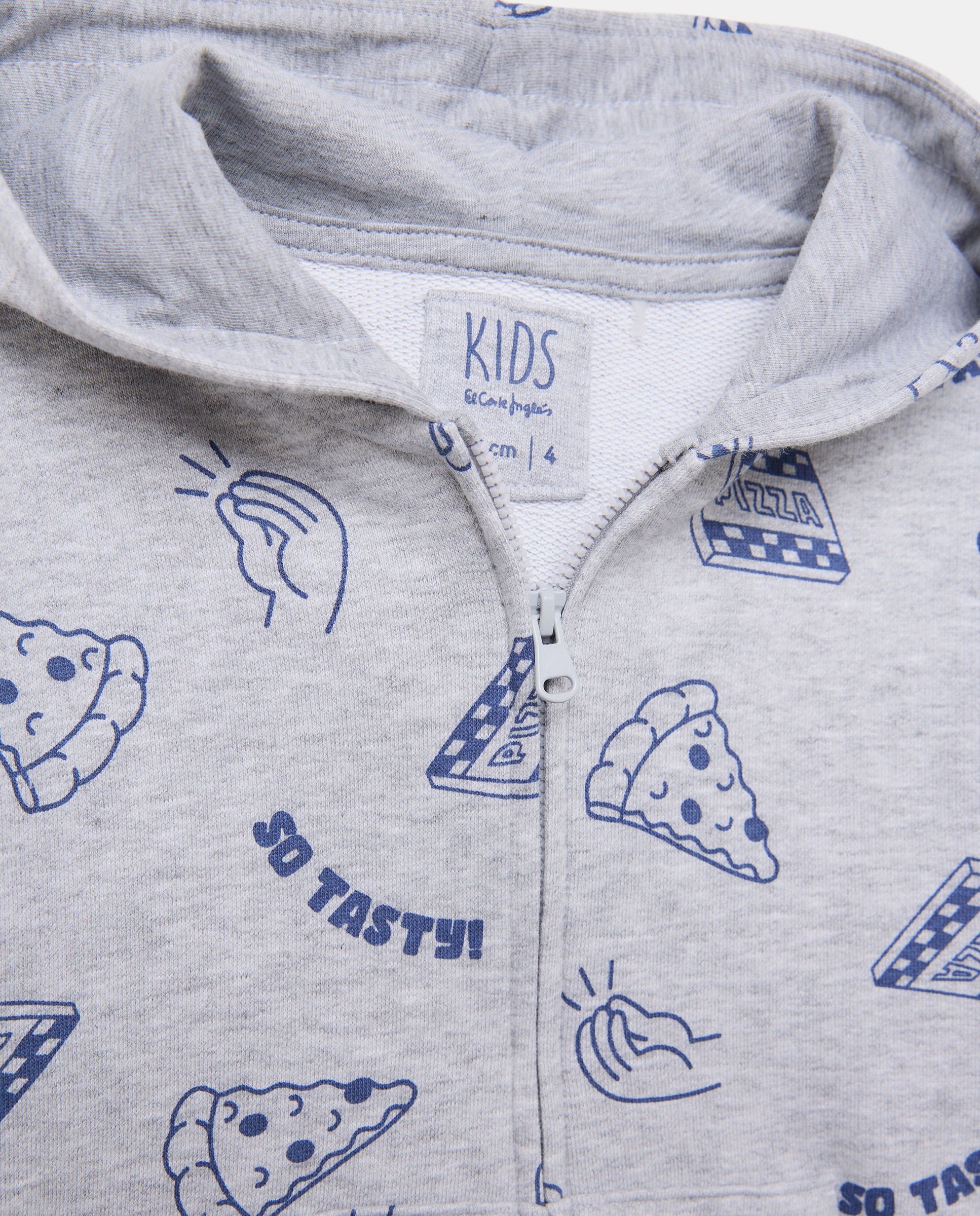 Sweatshirt Aberta com Capuz Preto-5