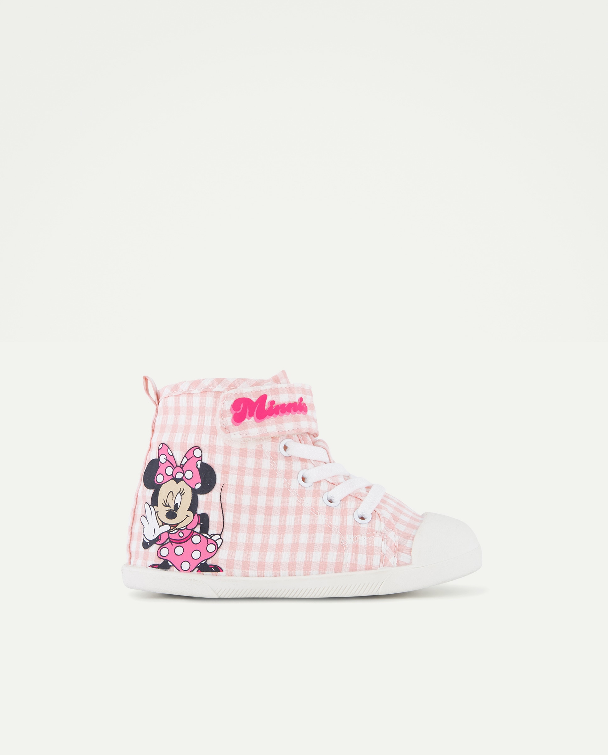 Imagem 0 de Botas de Lona Vichy com Velcro e Atacadores
