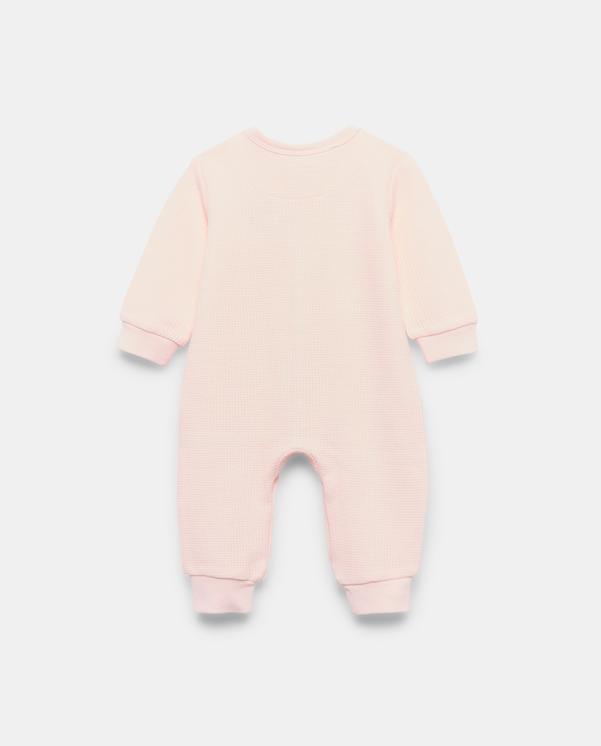 Babygrow Comprido de Bebé com Estrutura 220 Rosa Pálido-2