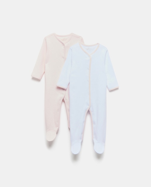 Imagem 0 de Pack de 2 Babygrows Compridos de Bebé com Estampado de Fantasia
