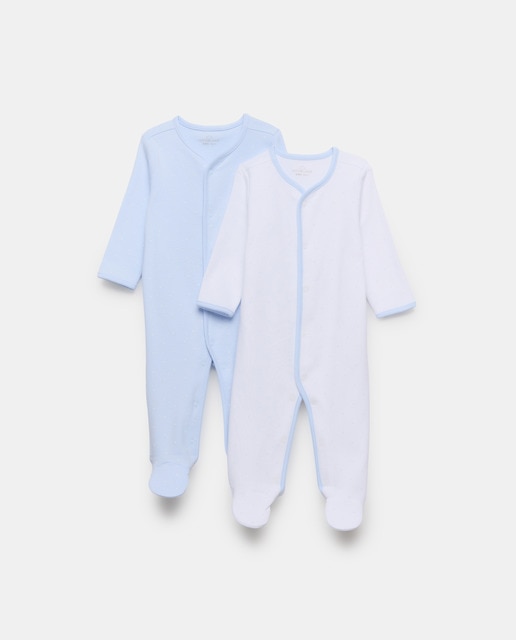 Imagem 0 de Pack de 2 Babygrows Compridos de Bebé com Estampado de Fantasia