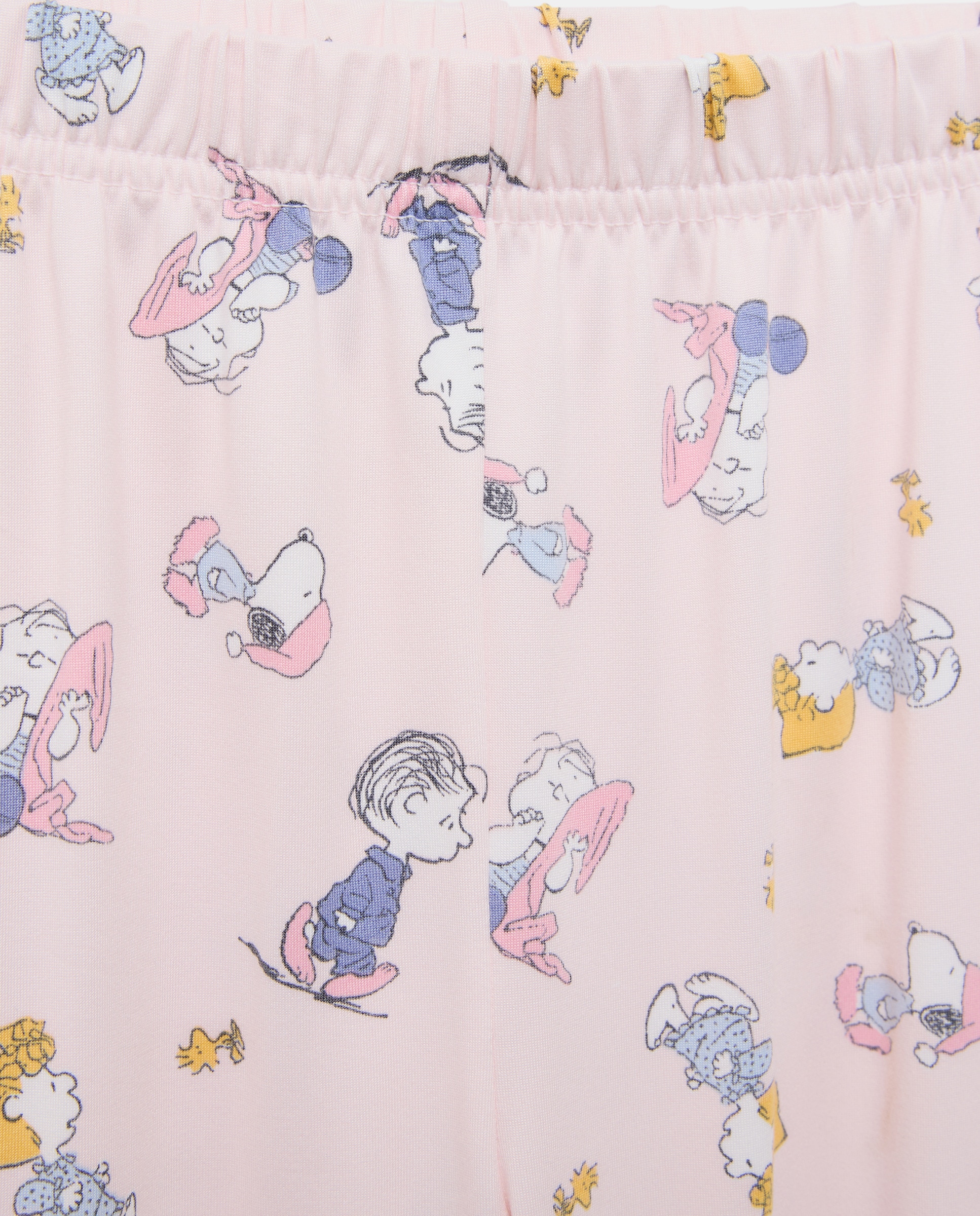 Pijama Abotoado Snoopy Rosa-6
