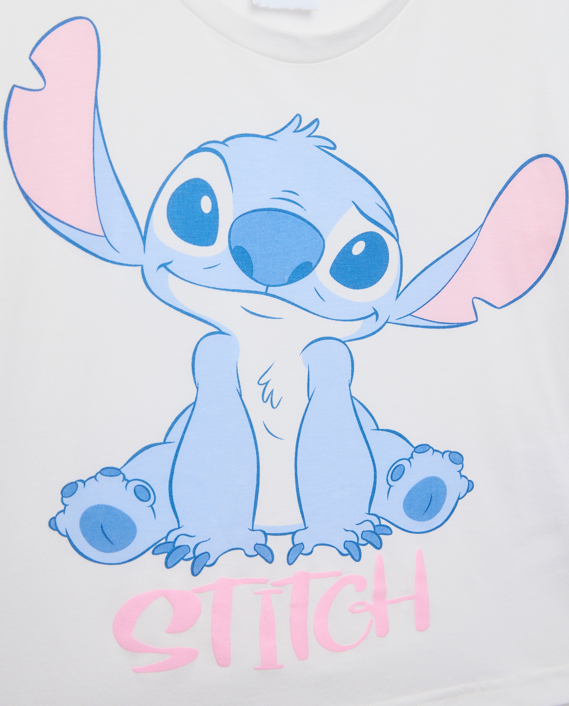Camiseta De Baño UV Lilo & Stitch Para Niña - Manga Larga, Protección Solar 30 - Talla 122/128, Color Rosa/azul