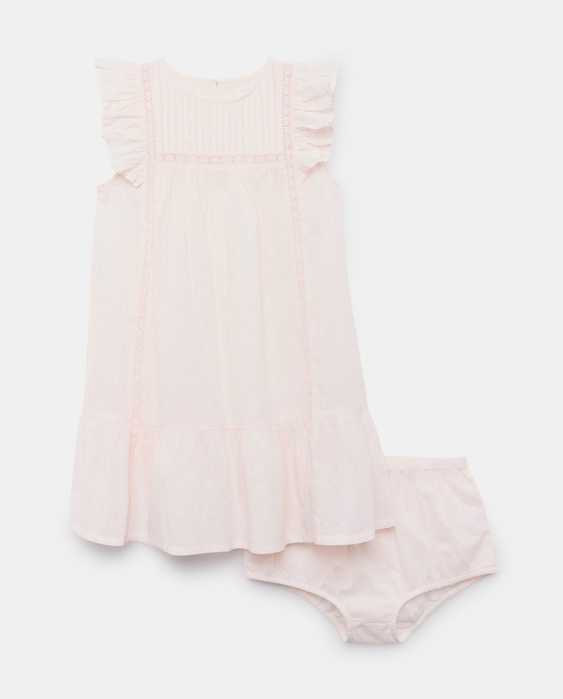 Camisa de Comunhão com Plumetti 220 Rosa Pálido-5