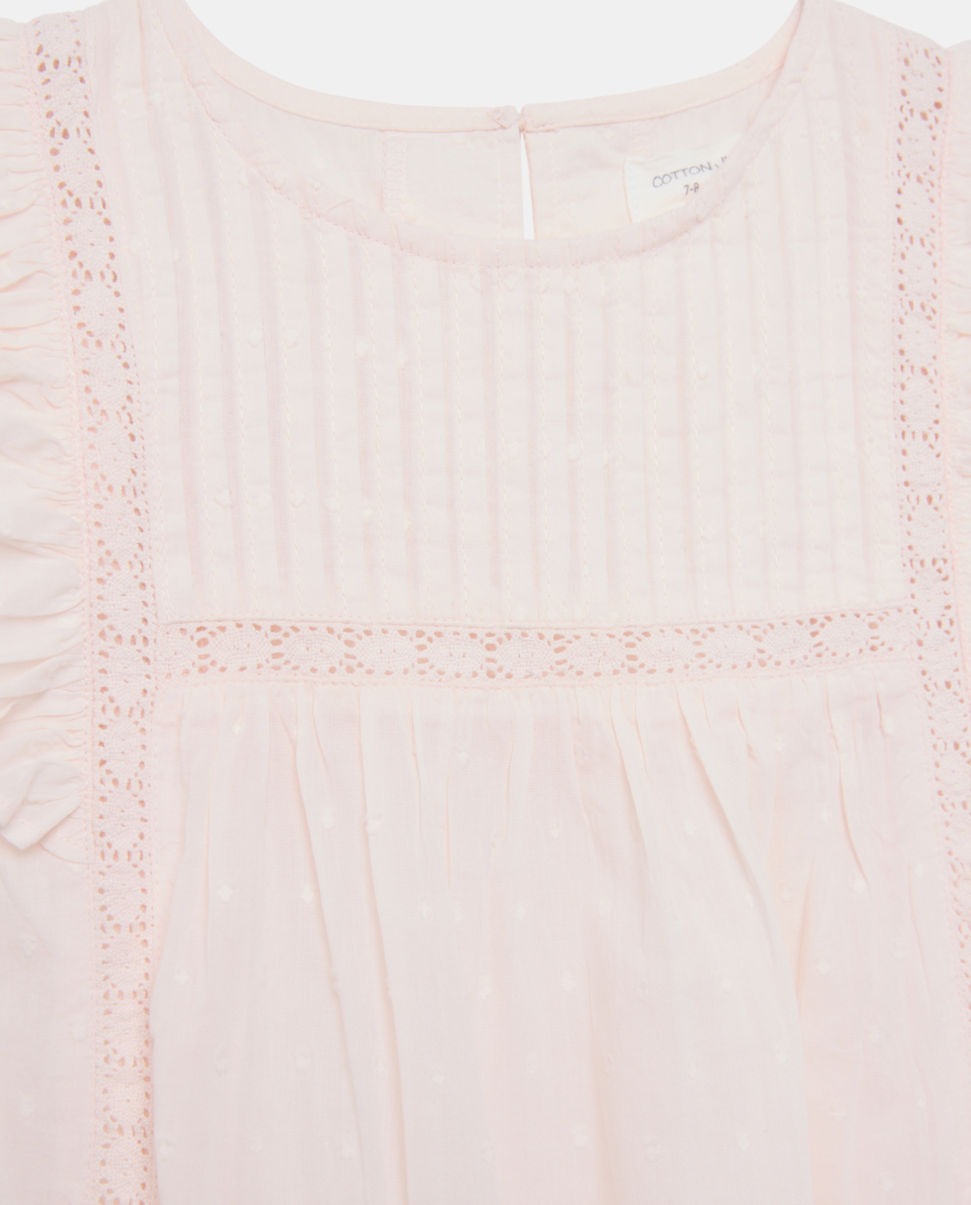 Camisa de Comunhão com Plumetti 220 Rosa Pálido-6