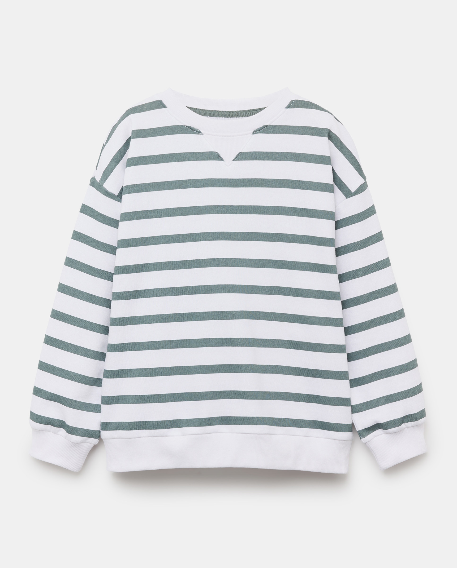 Imagen 0 de Sudadera de niño cuello caja rayas