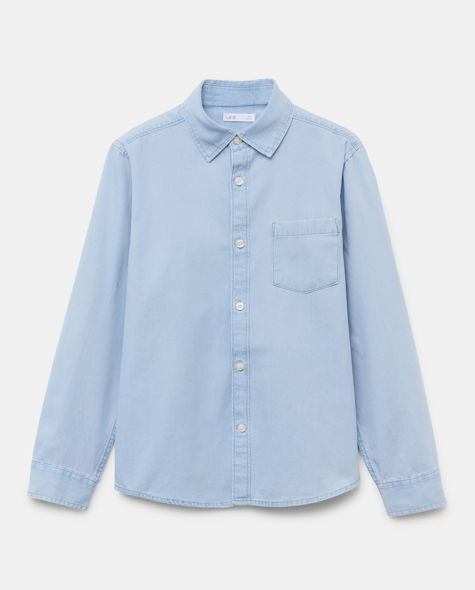 Camisa de niño denim Cerúleo-1