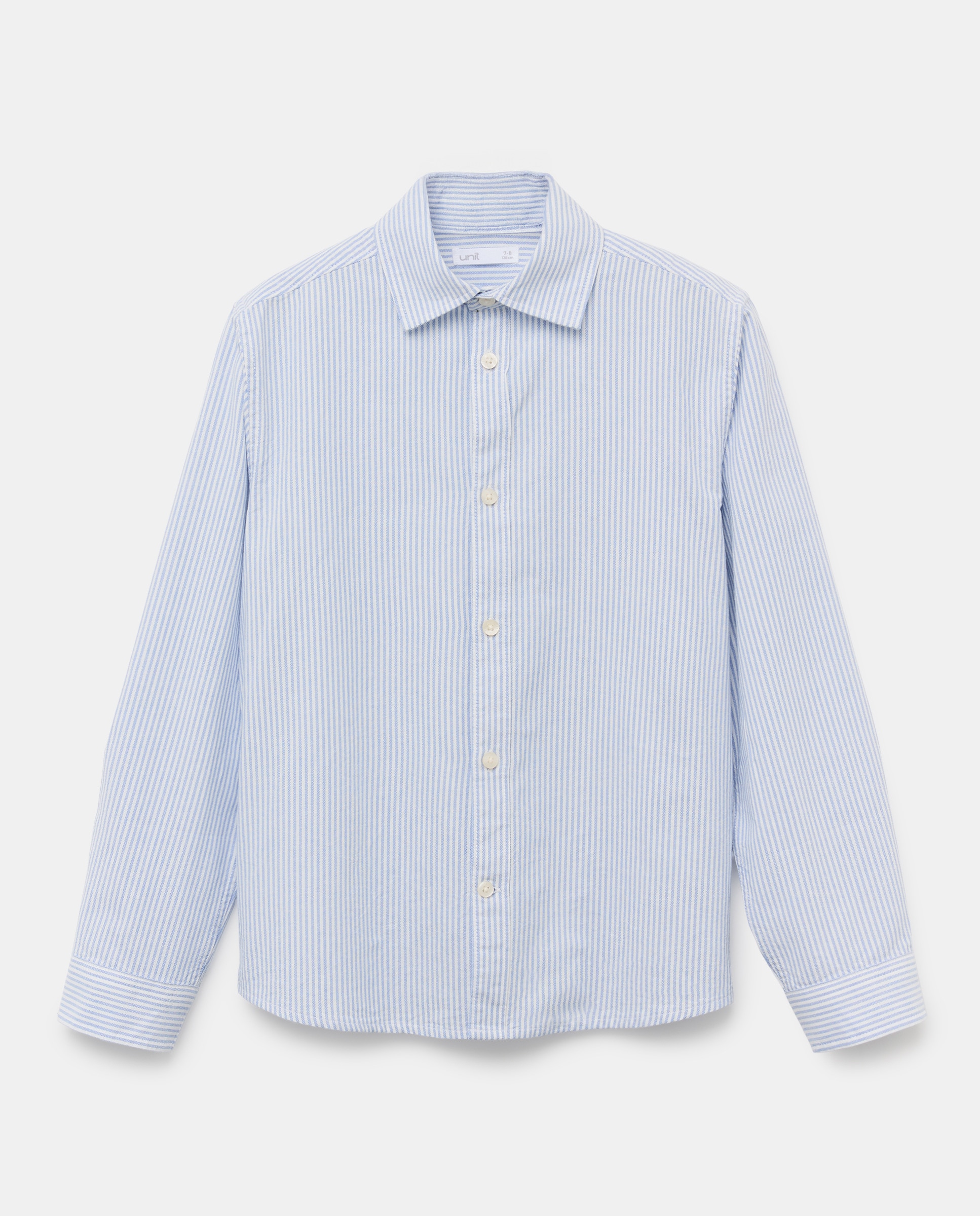 Camisa de niño oxford rayas 430 Azul oscuro-1