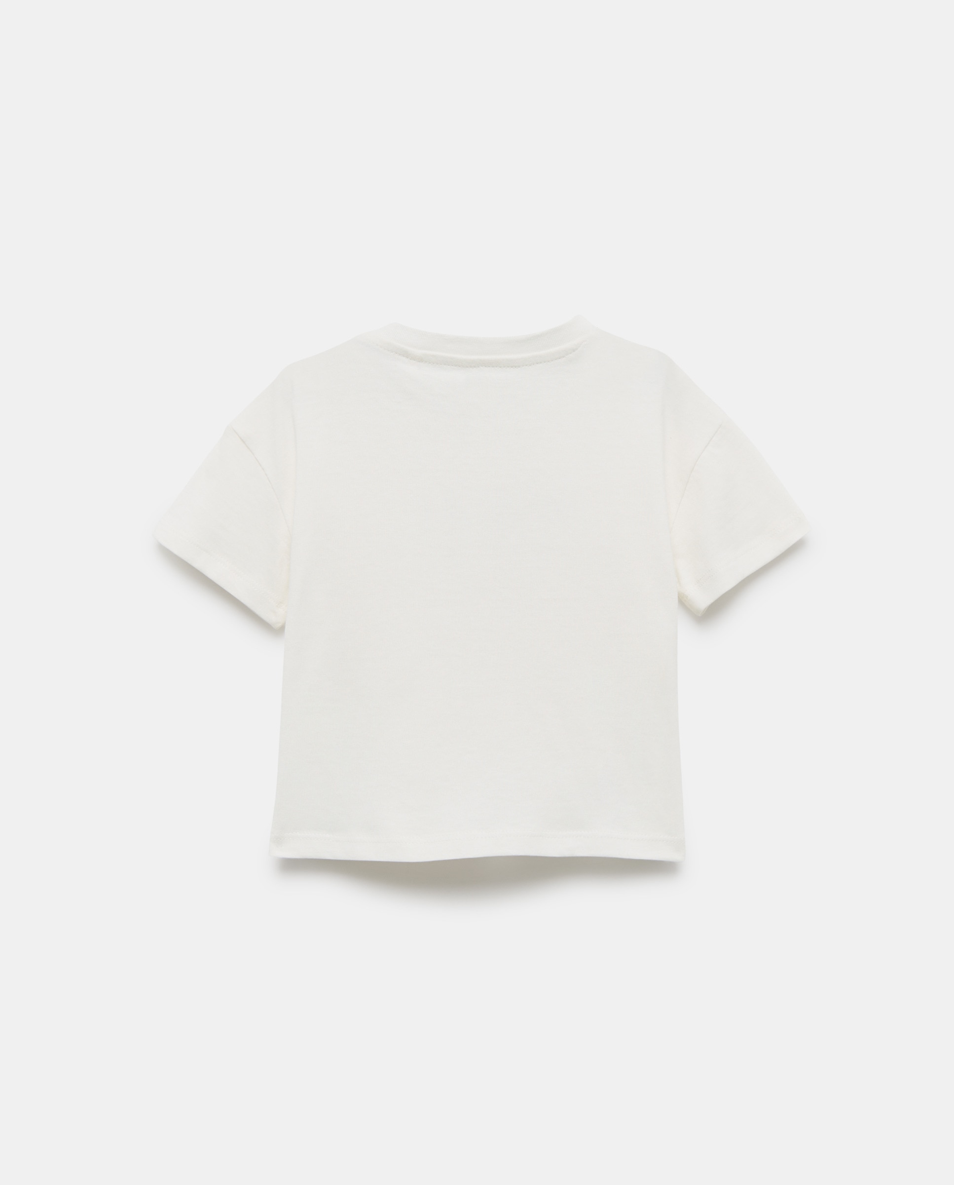 Camiseta de bebé detalle bordado manga corta Blanco roto-2