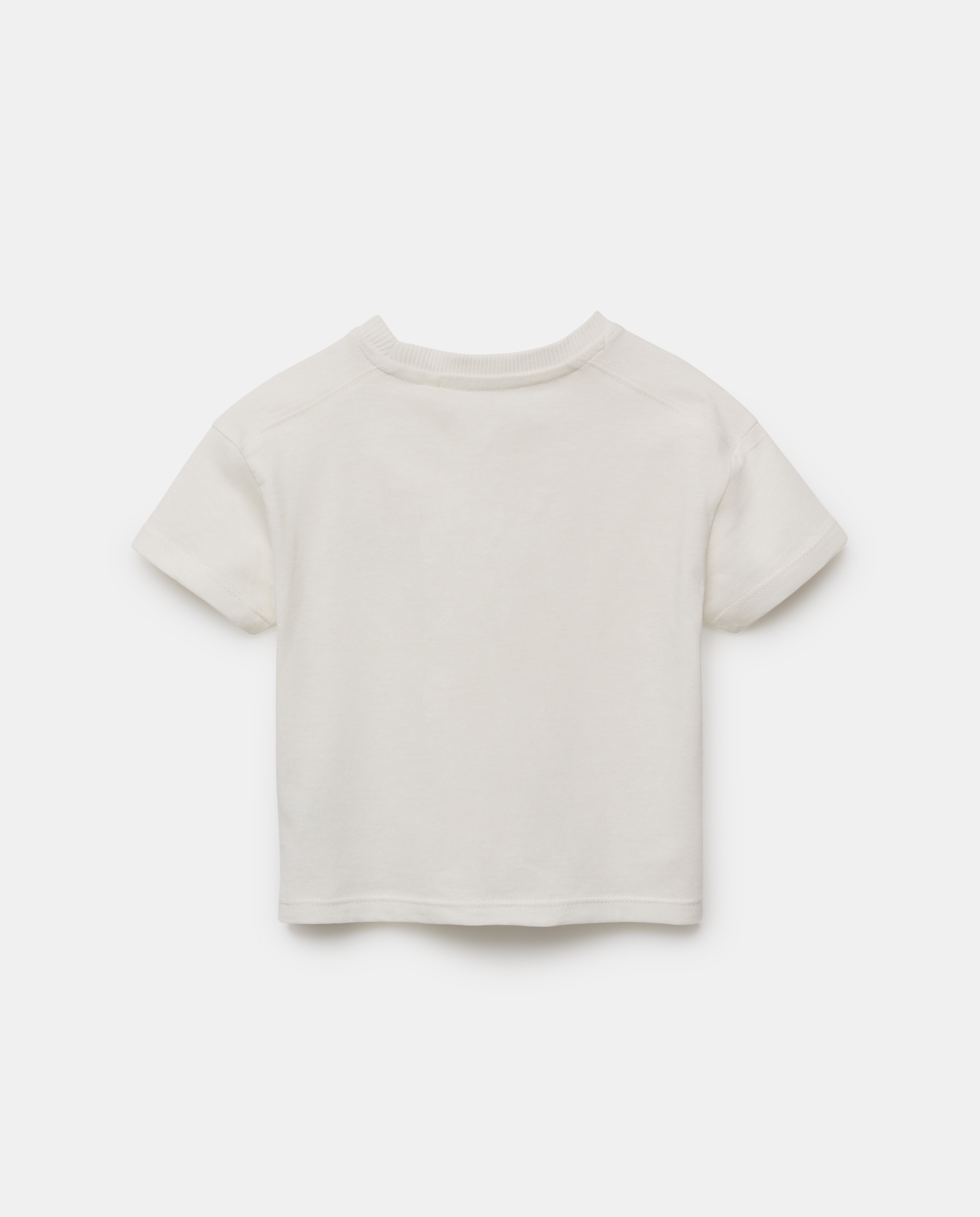 Camiseta de bebé estampado fluor manga corta Blanco roto-2