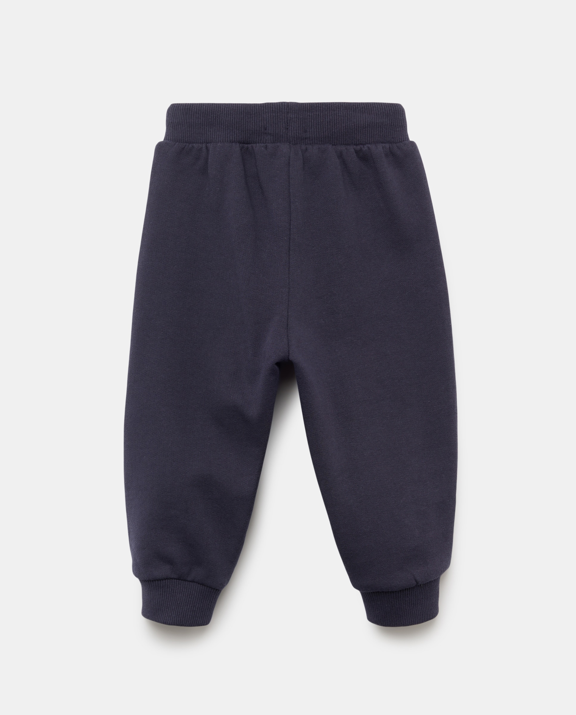 Pantalón de bebé felpa Azul marino-2
