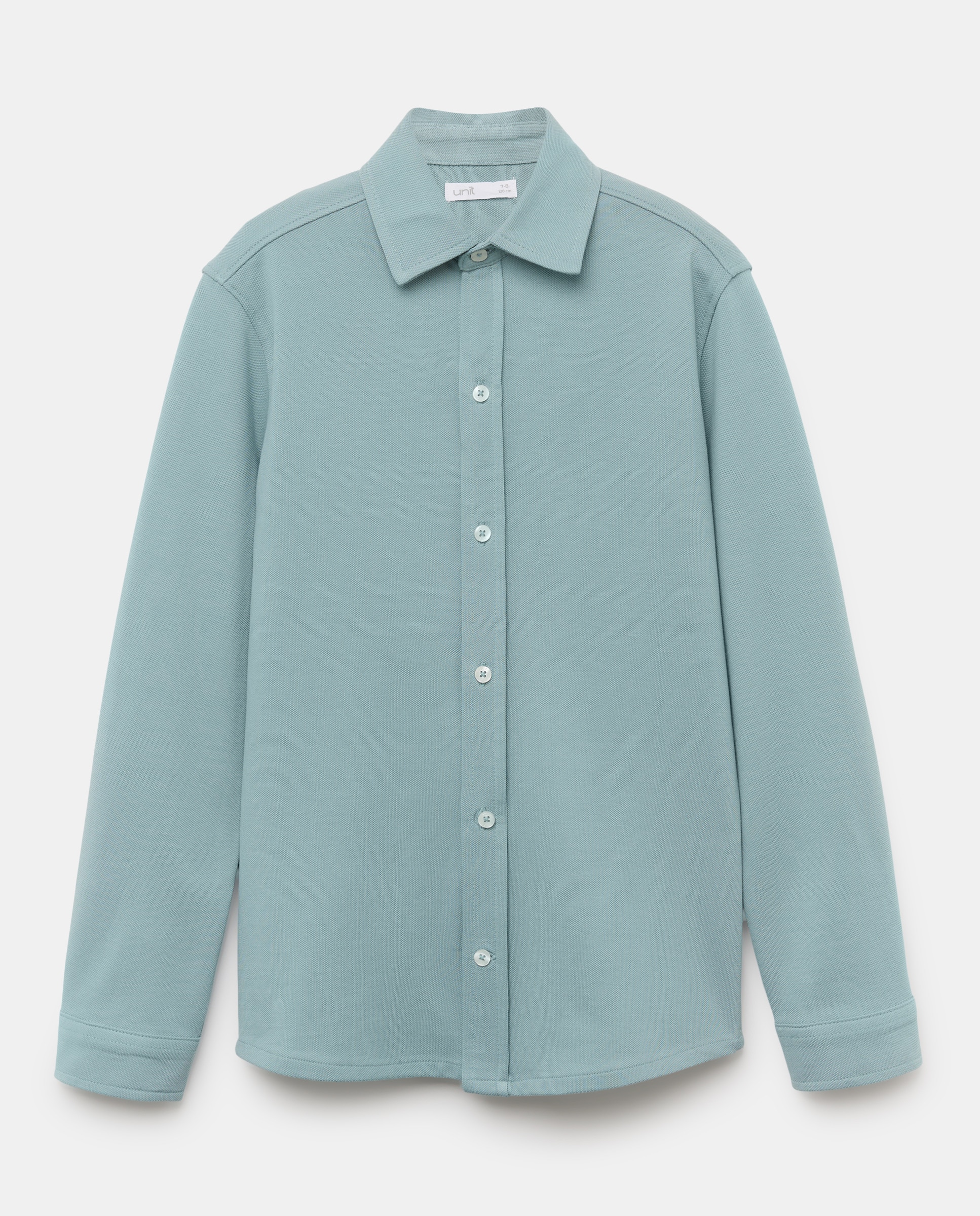 Camisa de niño piqué Verde Pato-1