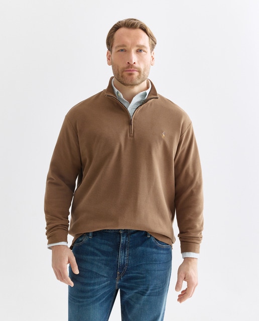 Imagen 0 de Jersey de hombre Estate-Rib de cremallera corta tallas grandes