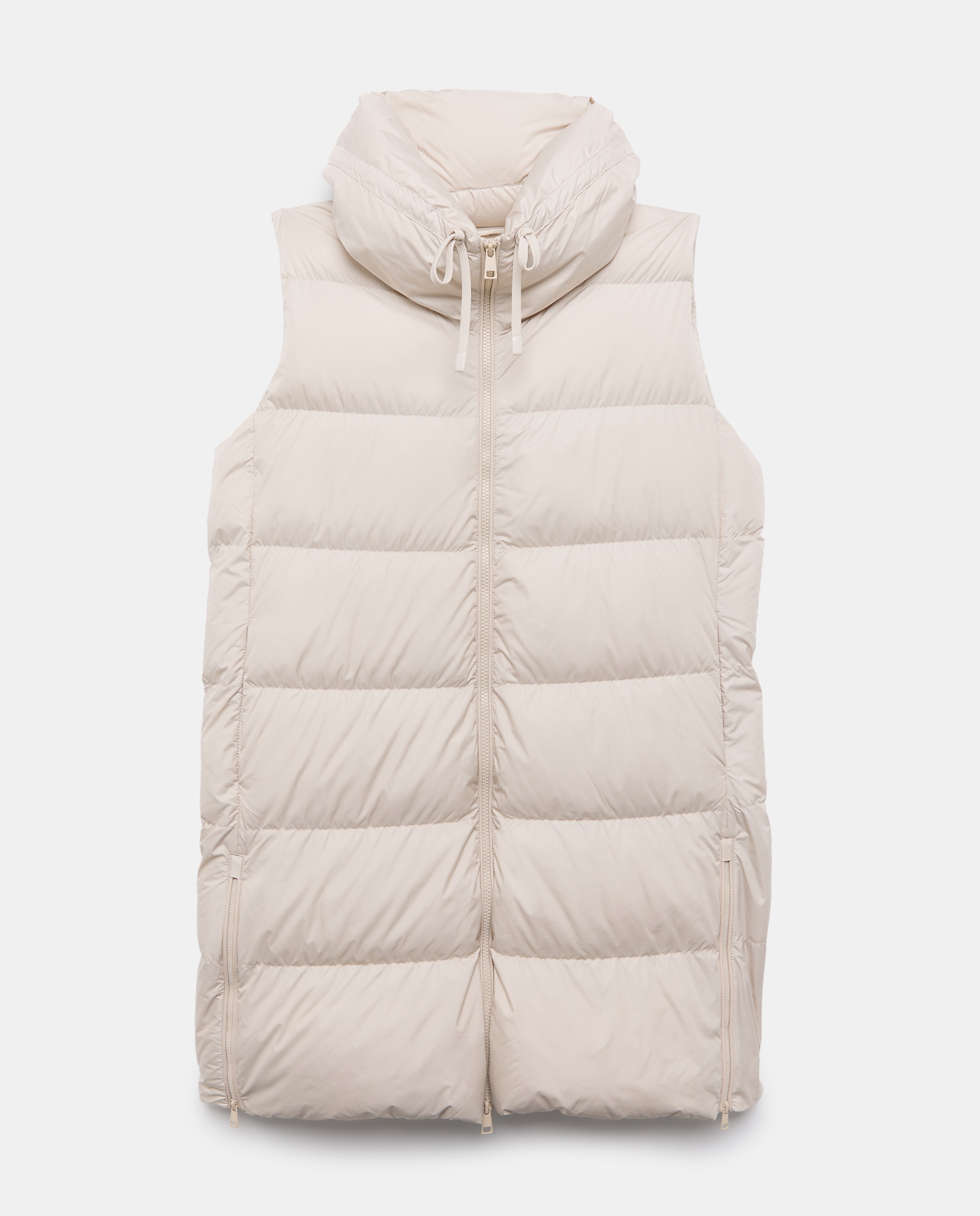 Colete Blusão Acolchoado Bege-5