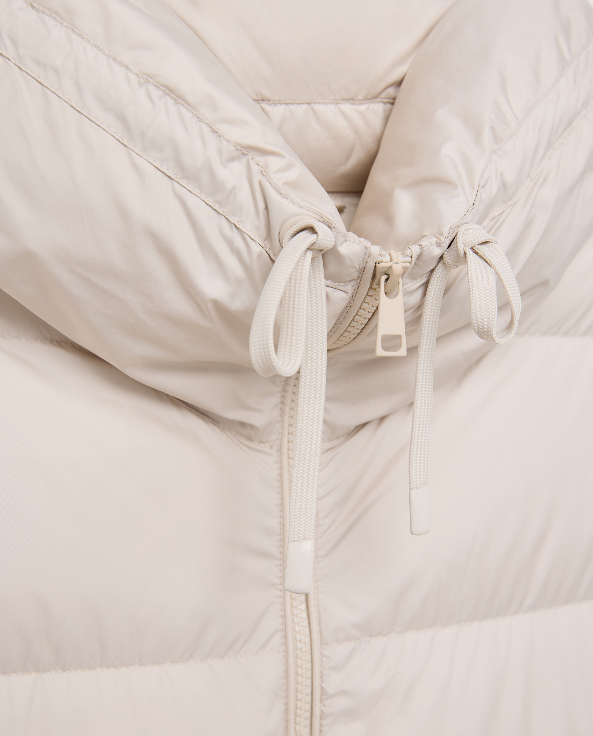 Colete Blusão Acolchoado Bege-6