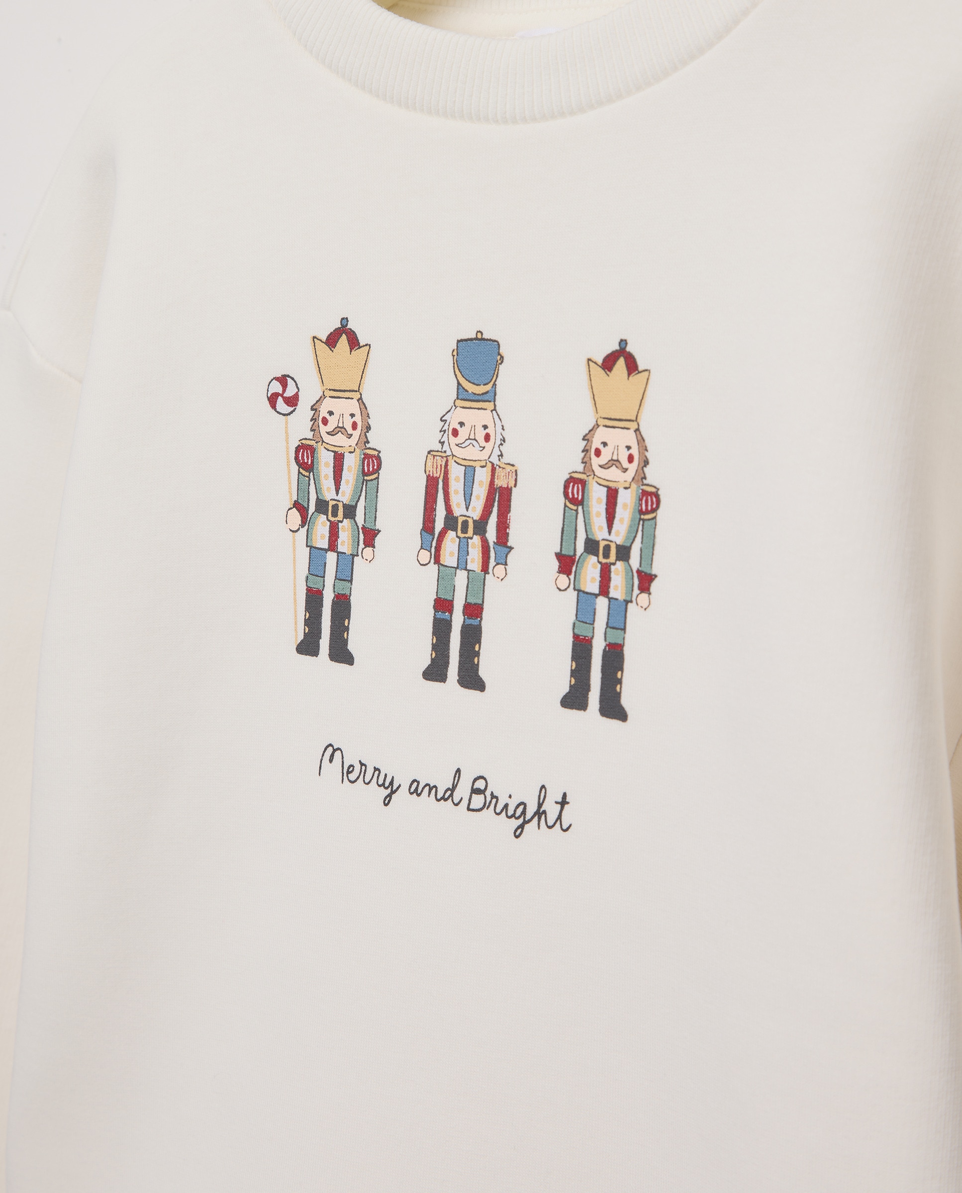 Sudadera infantil de Navidad 130 Marfil-3