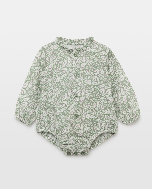 Imagen 0 de Ranita de recién nacido manga larga estampada