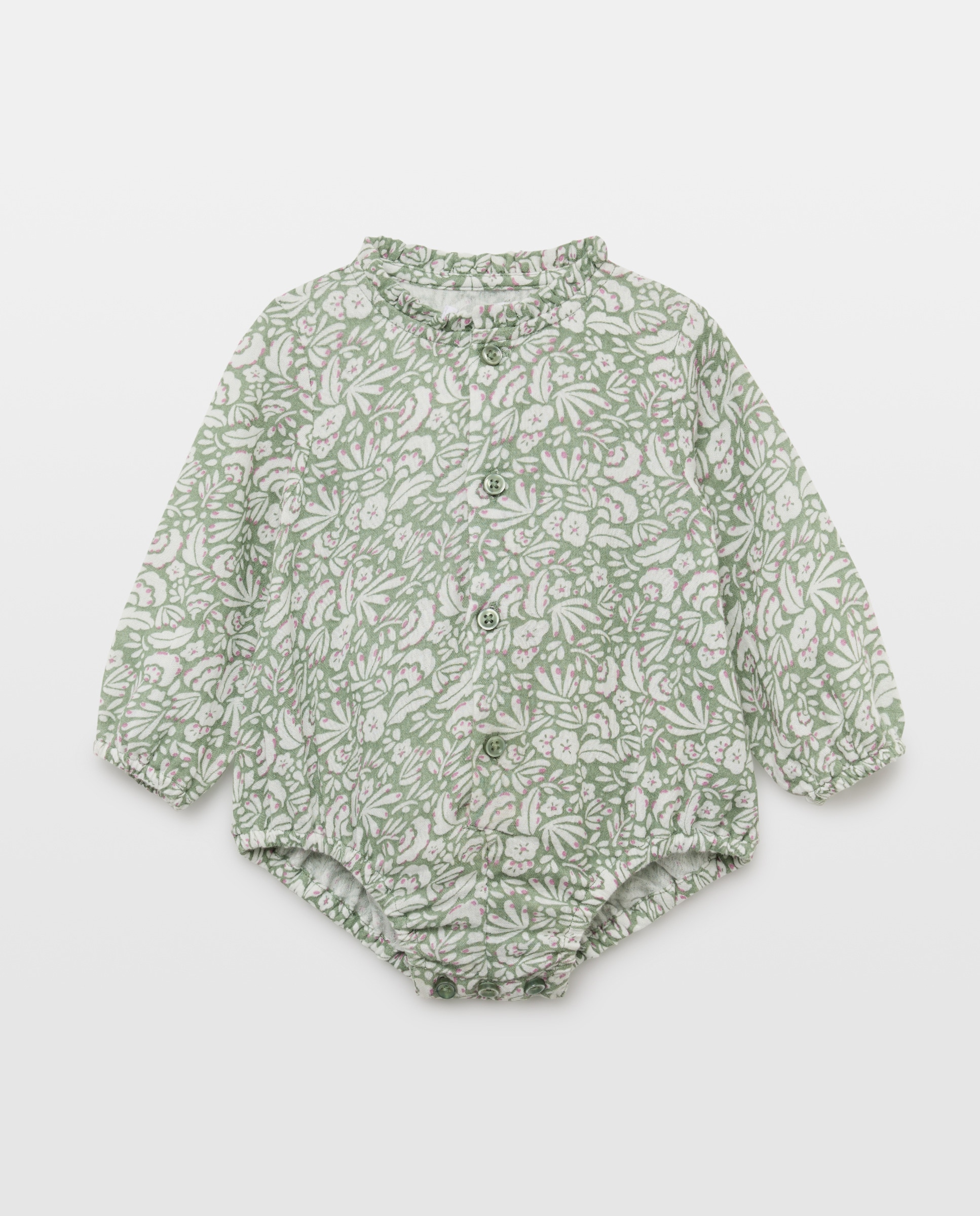 Imagen 0 de Ranita de recién nacido manga larga estampada