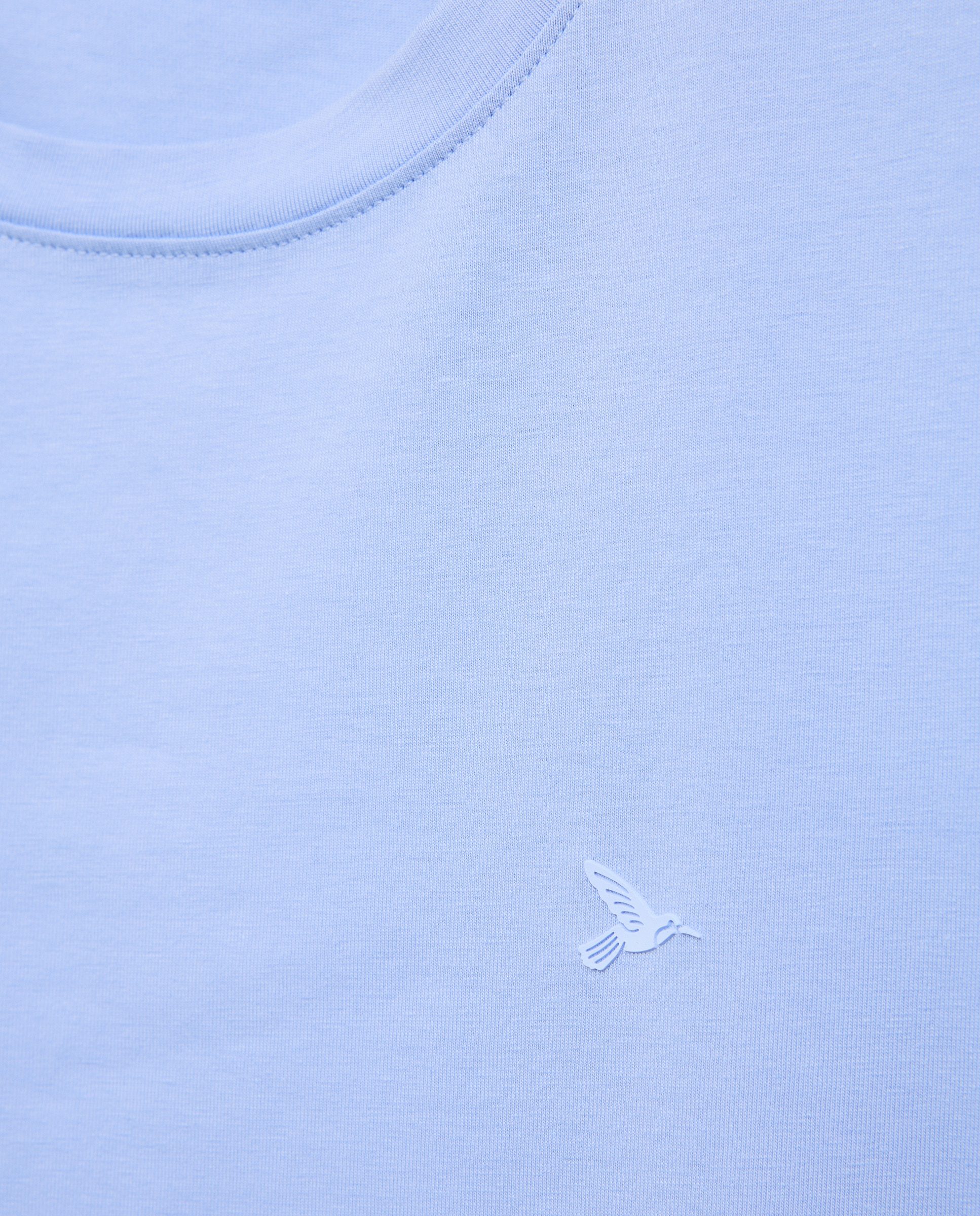 T-shirt de Manga Curta e Decote Redondo 400 Azul-5