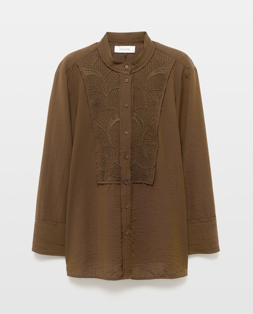 Imagem 0 de Blusa com Manga Comprida e Bordado no Peito