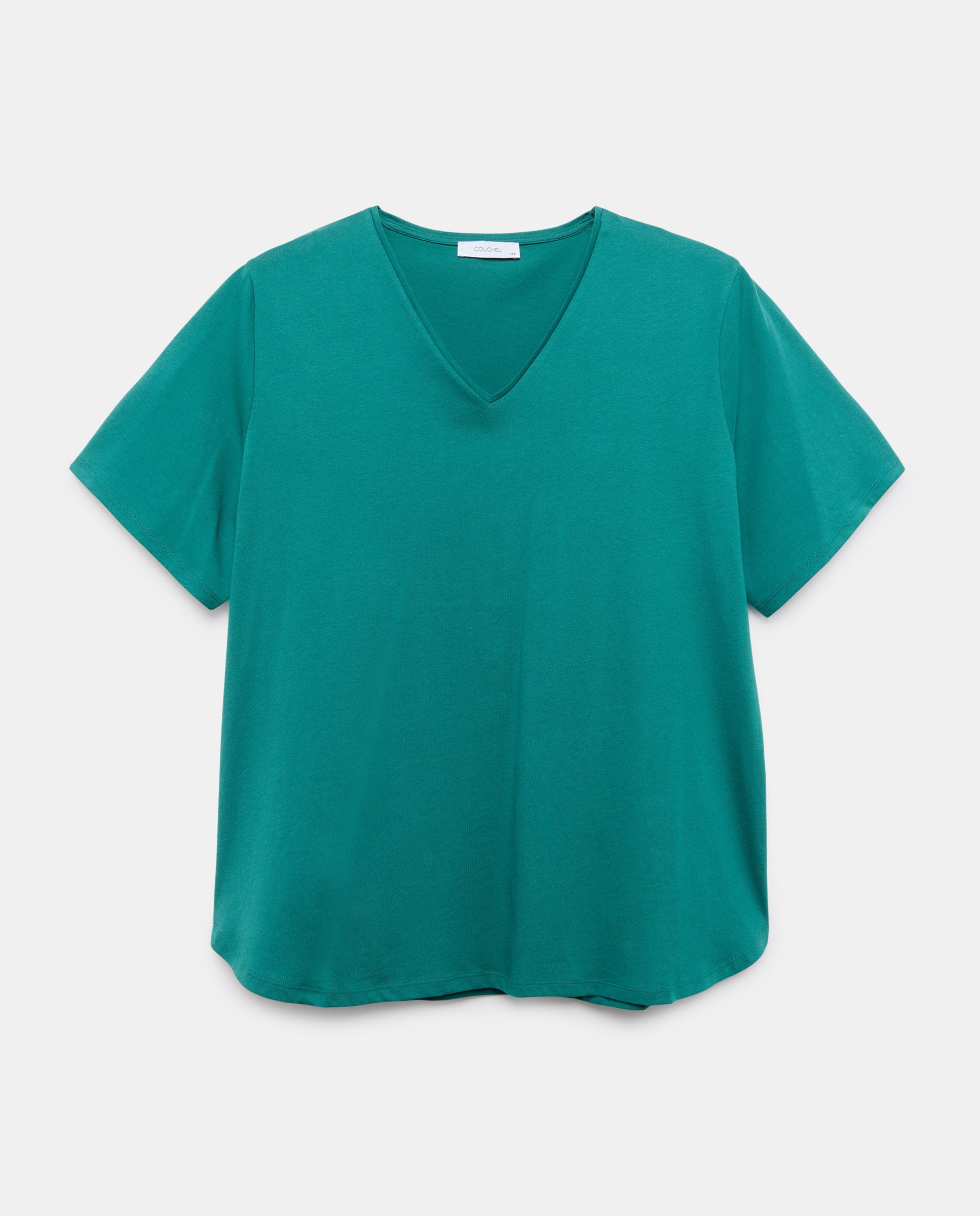 T-shirt Lisa com Manga Curta Verde-4