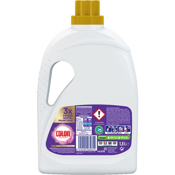 Vanish Advanced 3x power stain remover liquid detergent bottle 40 dose white and coloured clothing