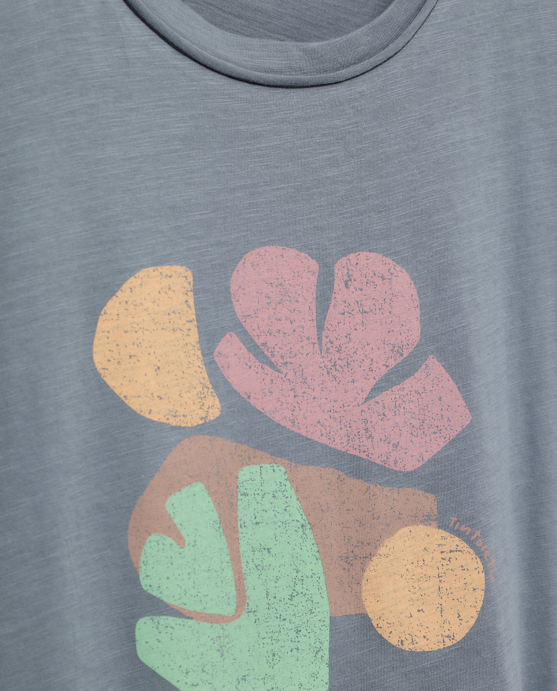 T-shirt de Manga Curta com Desenho Posicional 830 Antracite-6