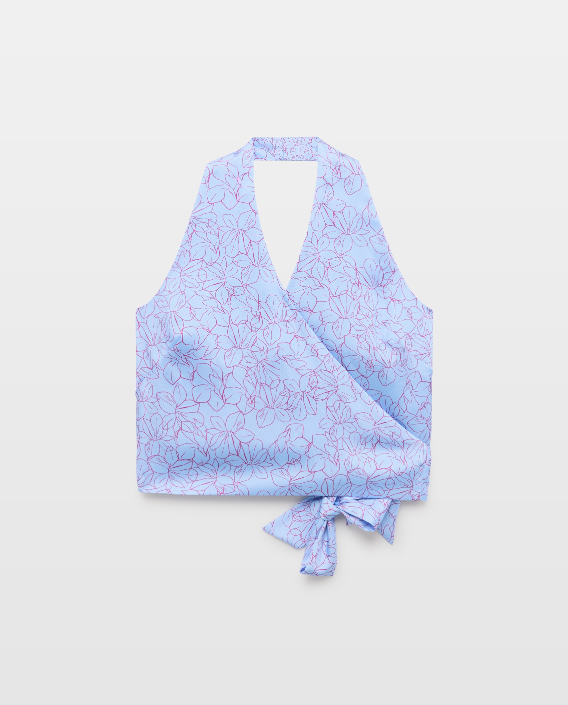 Top Liso Envolvente 410 Azul Claro-4