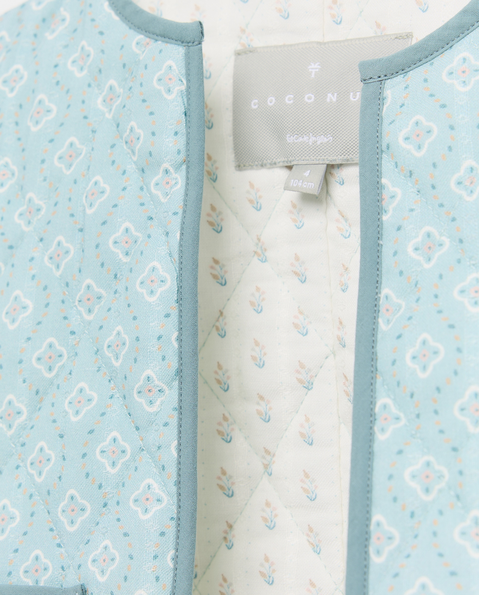 Casaco Acolchoado Ligeiro com Detalhes de Vivos Verde-6