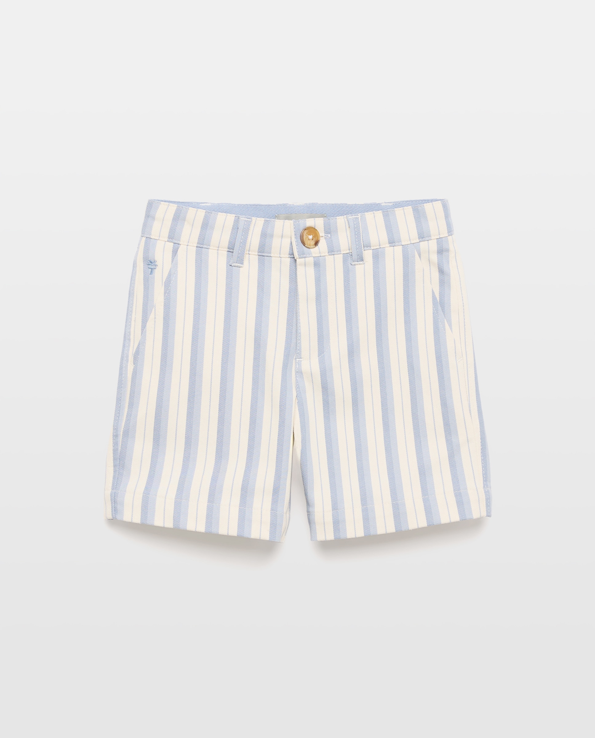 Imagem 0 de Bermudas Chino de Sarja com Risca de Fantasia