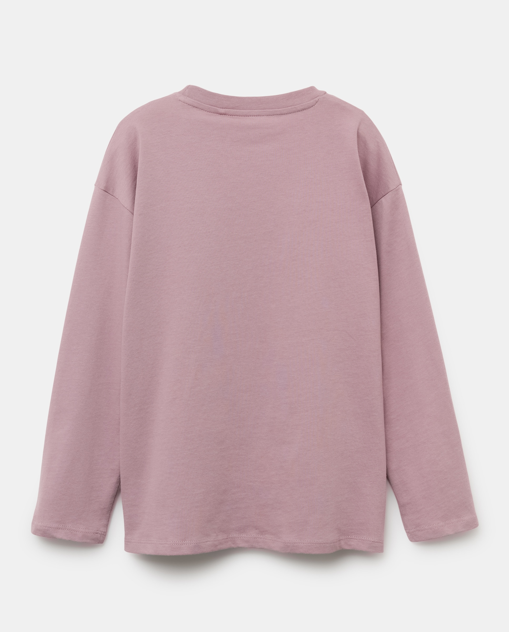 Camiseta de niño estampada manga larga Morado-2