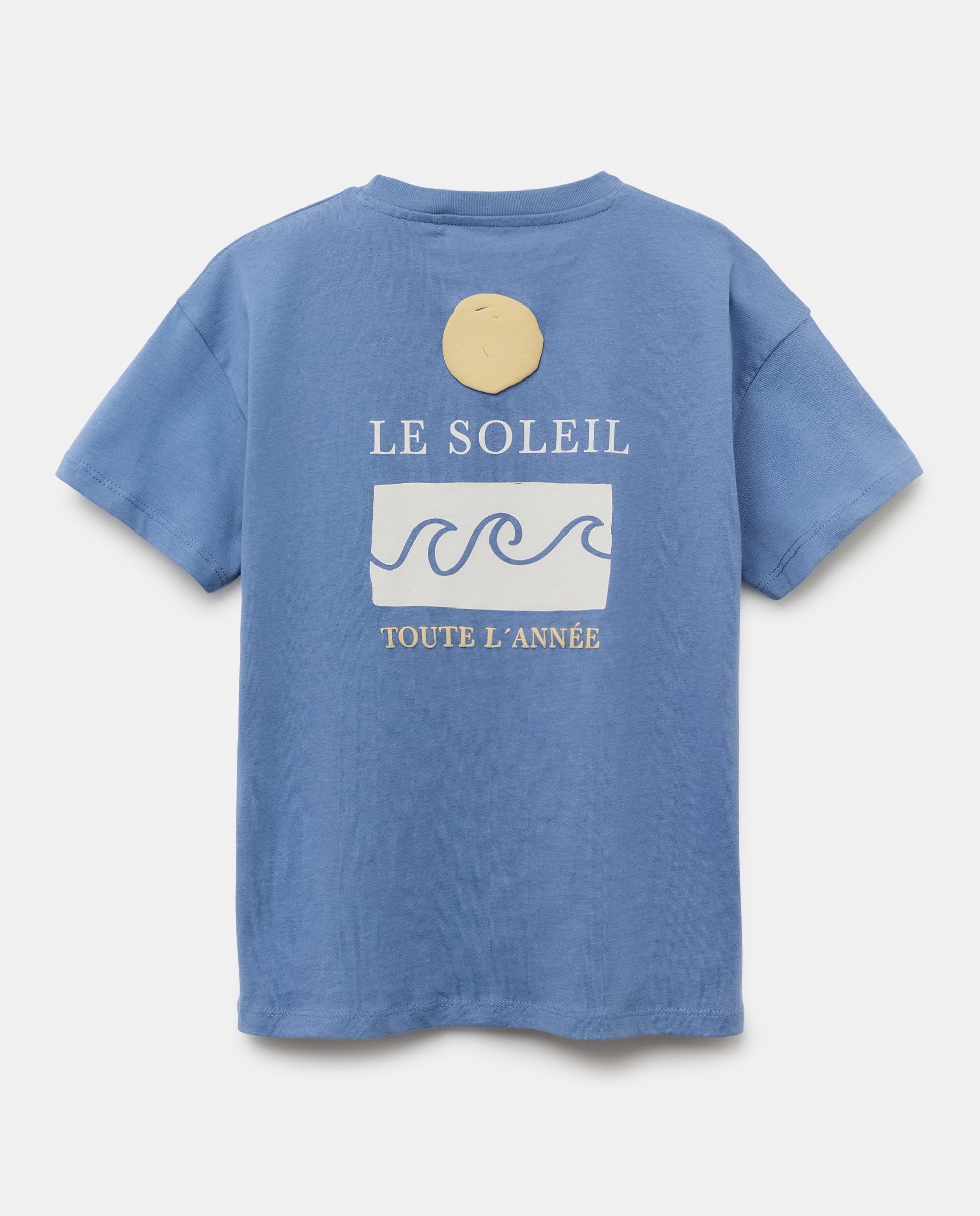 Camiseta de niño manga corta solidaria 430 Azul oscuro-2