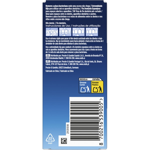 Superfloss vorgeschnittene Zahnseide Box 50 Einheiten