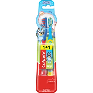 cepillo dental infantil Bluey extra suave de 2 a 5 años 1+1 - Colgate
