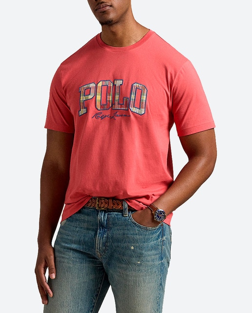 Imagen 0 de Camiseta de hombre de algodón con logo Polo tallas grandes