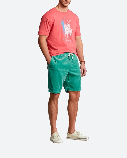 Imagen 0 de Pantalón corto de hombre de pana con cintura ajustable tallas grandes