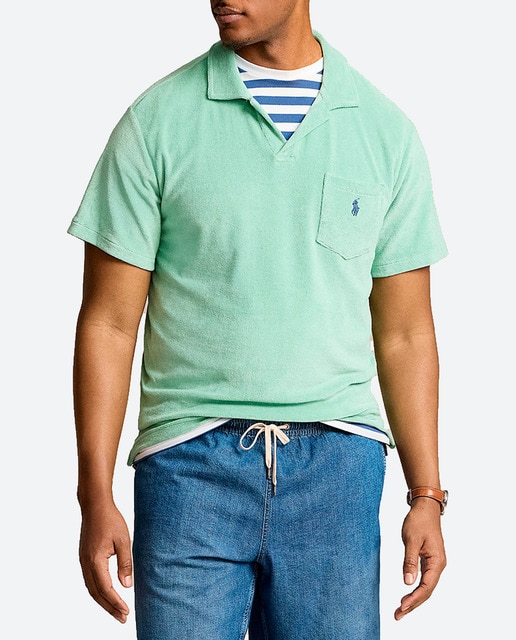 Imagen 0 de Polo de hombre de punto de rizo y algodón BCI Regular fit tallas grandes